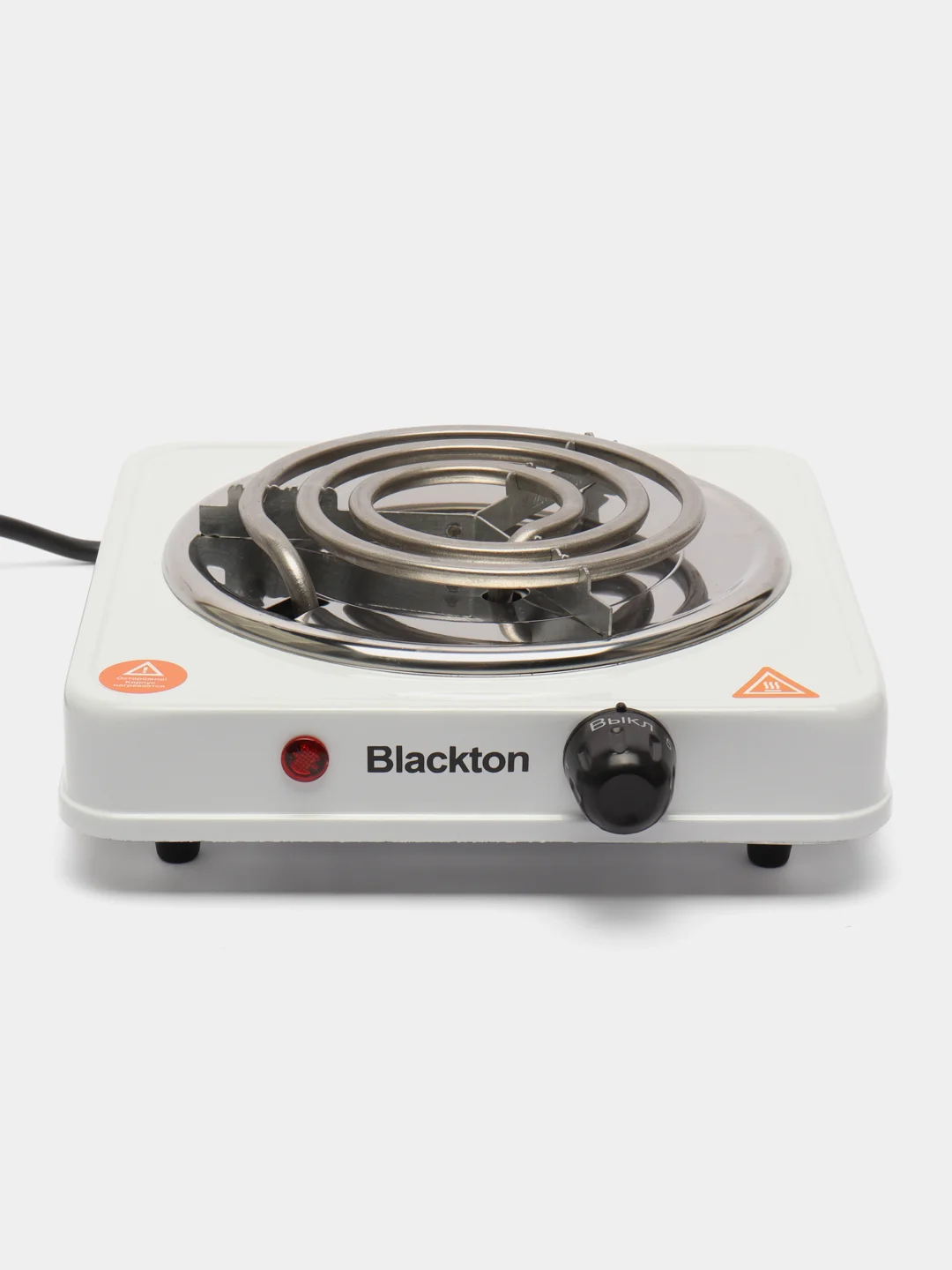Белый электрическая плита Blackton Bt HP102B Black, настольная, одноконфорочная, 1000Вт