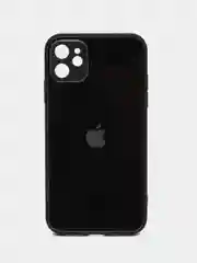 Черный чехол для iPhone (Айфон) 11 со стеклянной панелью