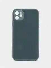 Серый чехол для iPhone (Айфон) 11 со стеклянной панелью
