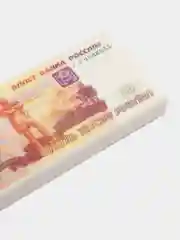 Алый ластик "Рубль", прямоугольный, термопластичная резина, разные цвета, 7 х 30 х 68 мм
