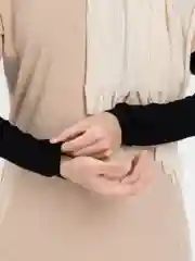 Черный рукава для мусульманской одежды