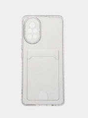 Чехол Huawei Honor 50 Lite Nova 11, 9 SE, 8, X8, X7, Y70, Y90, X6A, 90 с карманом для карт