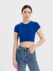 Синий топ женский