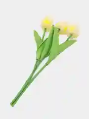 Лимонный искусственные цветы "Тюльпаны", 3 / 5 штук