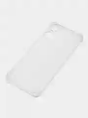 Серебряный чехол для Infinix Smart 6 Plus (Смарт 6 Плюс), прозрачный силиконовый