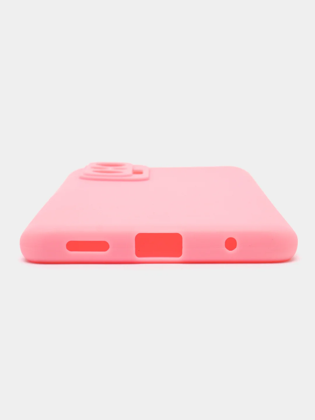 Розовый силикон матовый чехол для Xiaomi Redmi Note 10 Pro, Note 10, 10s, Redmi 9 с защитой камеры