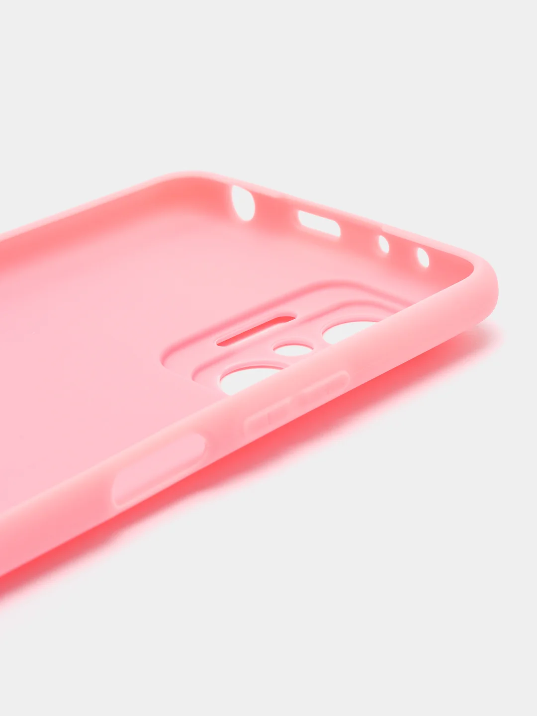 Розовый силикон матовый чехол для Xiaomi Redmi Note 10 Pro, Note 10, 10s, Redmi 9 с защитой камеры