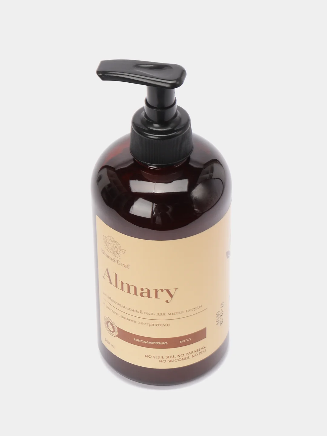 Гель Almary, средство антибактериальное, для мытья посуды, 500 мл