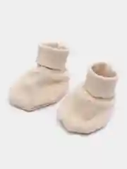 Песочный хаки шапочка детская, рукавички, пинетки, набор из 3 штук