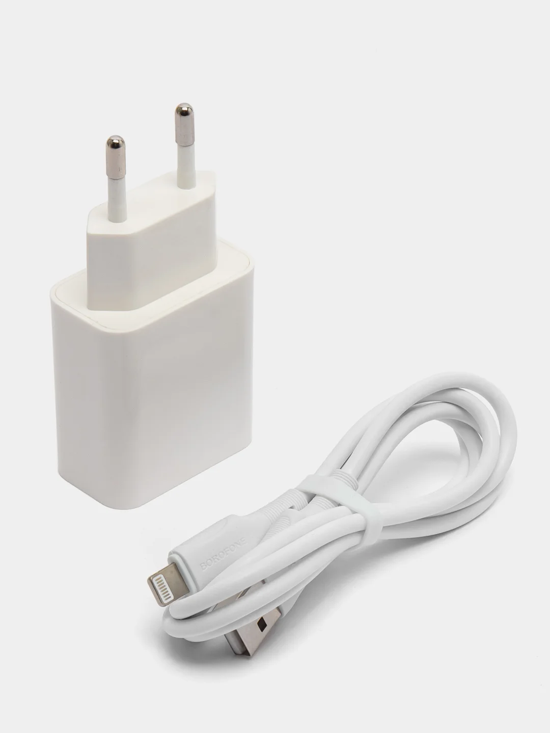 Зарядное устройство Borofone BA74A white на Lightning, Type-C, Micro-USB