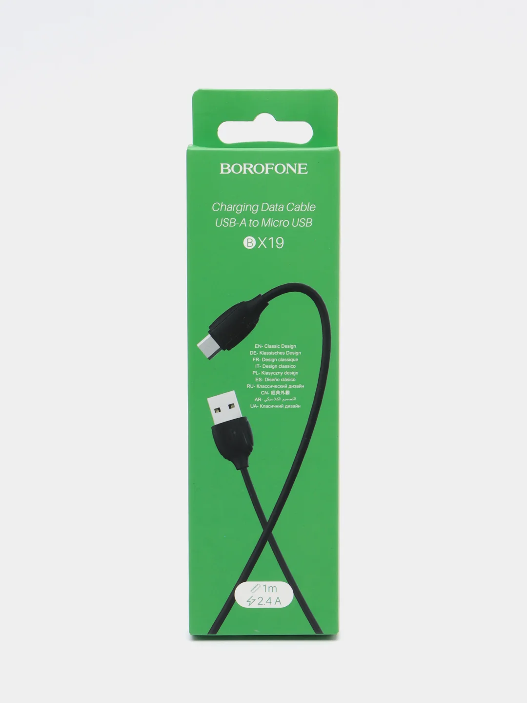 Черный кабель для зарядки Micro-USB для Android