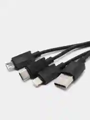 Кабель USB для iPhone, Micro USB - Type-C, 3 в 1, универсальный