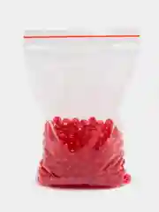 Красный бусины акриловые граненые для сумок