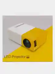 Желтый портативный проектор с беспроводным подключением YG-300Plus 1080P WIFI multiscreen
