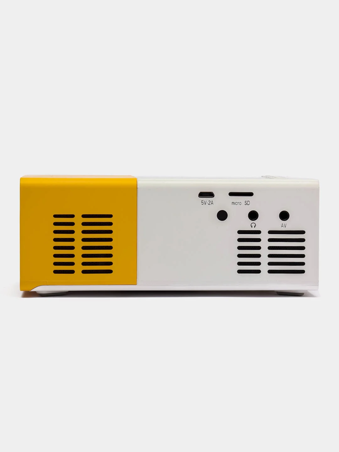 Желтый портативный проектор с беспроводным подключением YG-300Plus 1080P WIFI multiscreen