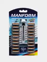 Бритва, станок для бритья Manform, 20 сменных кассет в комплекте