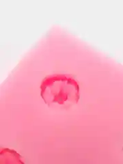 Розовый 3d молд силиконовый "Цветы", 6 ячеек