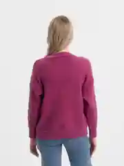 Вишнёвый женский кардиган вязаный, oversize