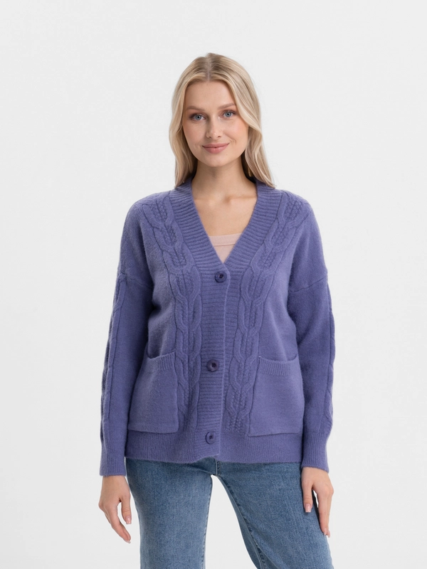 Женский кардиган вязаный, oversize