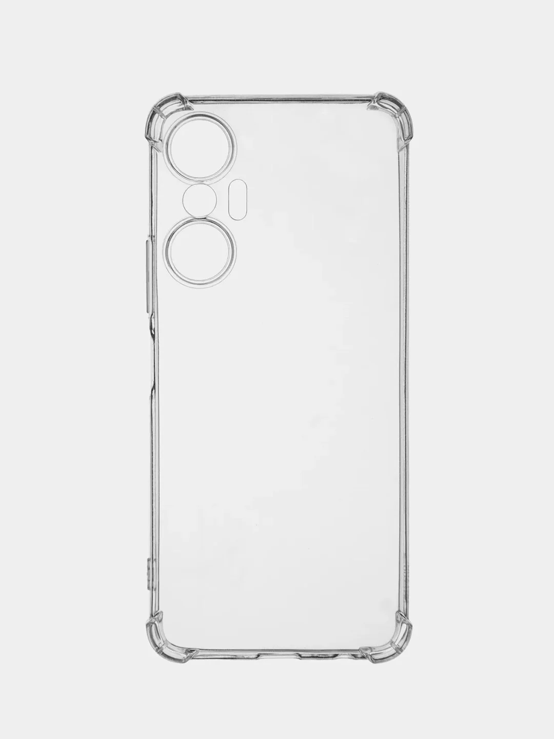 Прозрачный противоударный чехол BROSCORP для Infinix Hot 20S силиконовый с усиленными углами