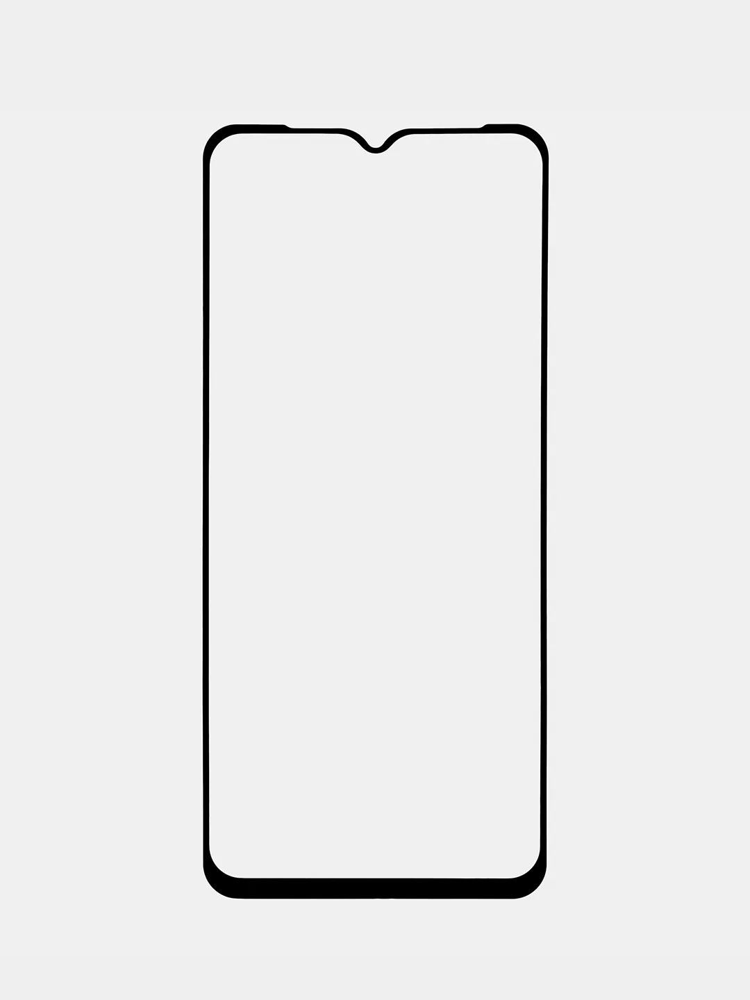 Прозрачный защитное стекло BROSCORP для Nokia G21 и G11, с олеофобным покрытием и черной рамкой