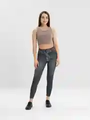 Угольный лосины женские