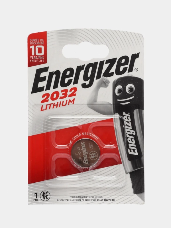 Батарейка Energizer CR2032, литиевая 3V