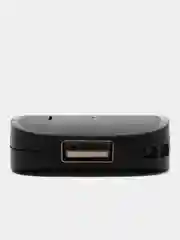 Черный хаб-разветвитель Type-C Hoco HB11, на 3 USB 2.0
