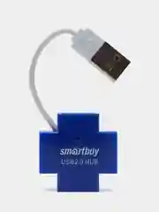 Голубой xaб Smartbuy 6900 USB 2.0, на 4 порта
