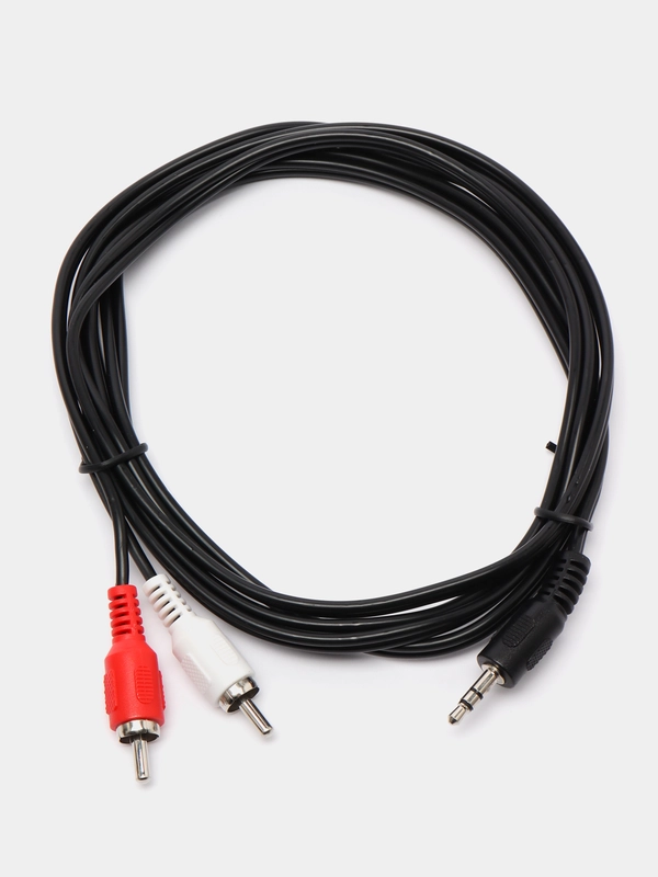 Кабель-тюльпан VCOM 3.5 jack-2RCA, соединительный