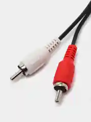 Черный кабель-тюльпан VCOM 3.5 jack-2RCA, соединительный