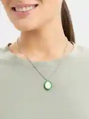 Желтый цепочка с кулоном в форме авокадо