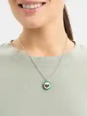 Бирюзовый цепочка с кулоном в форме авокадо