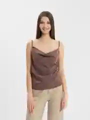 Коричневый топ нежный