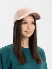 Розовый бейсболка меховая, овечья шерсть, унисекс
