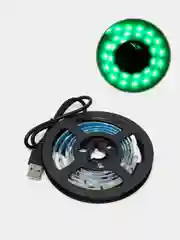 Зеленый usb cветодиодная LED лента подсветка для телевизора и монитора 1 м, IP65, 5050