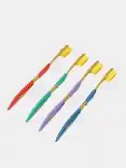 Разноцветный зубные щетки Premium из нано смолы, 4 штуки