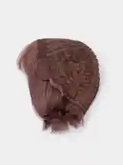 Розовый парик каре с челкой