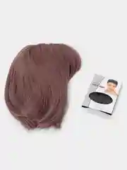 Розовый парик каре с челкой