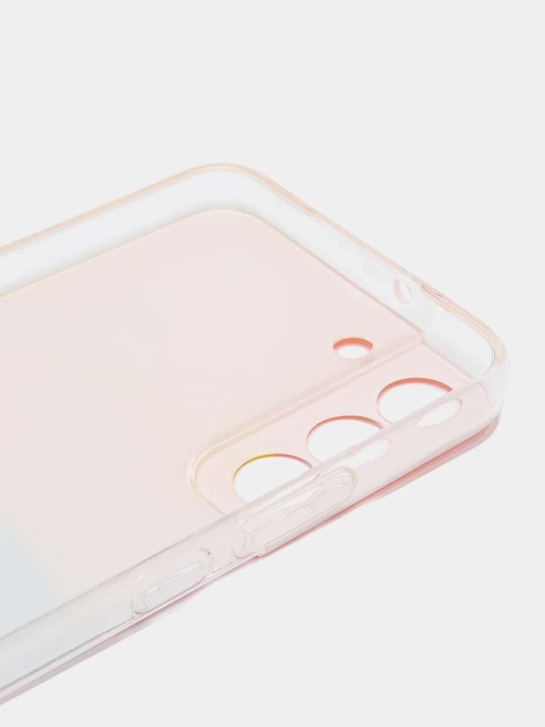 Желтый чехол на Samsung Galaxy S22 Plus / Самсунг S22 Plus прозрачный, с рисунком, защита камеры