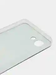 Тёмно-коричневый силиконовый чехол на Realme C30 / Реалми С30 прозрачный, с рисунком, защита камеры