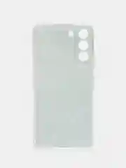 Бирюзовый чехол на Samsung Galaxy S22 Plus / Самсунг S22 Plus прозрачный, с рисунком, защита камеры