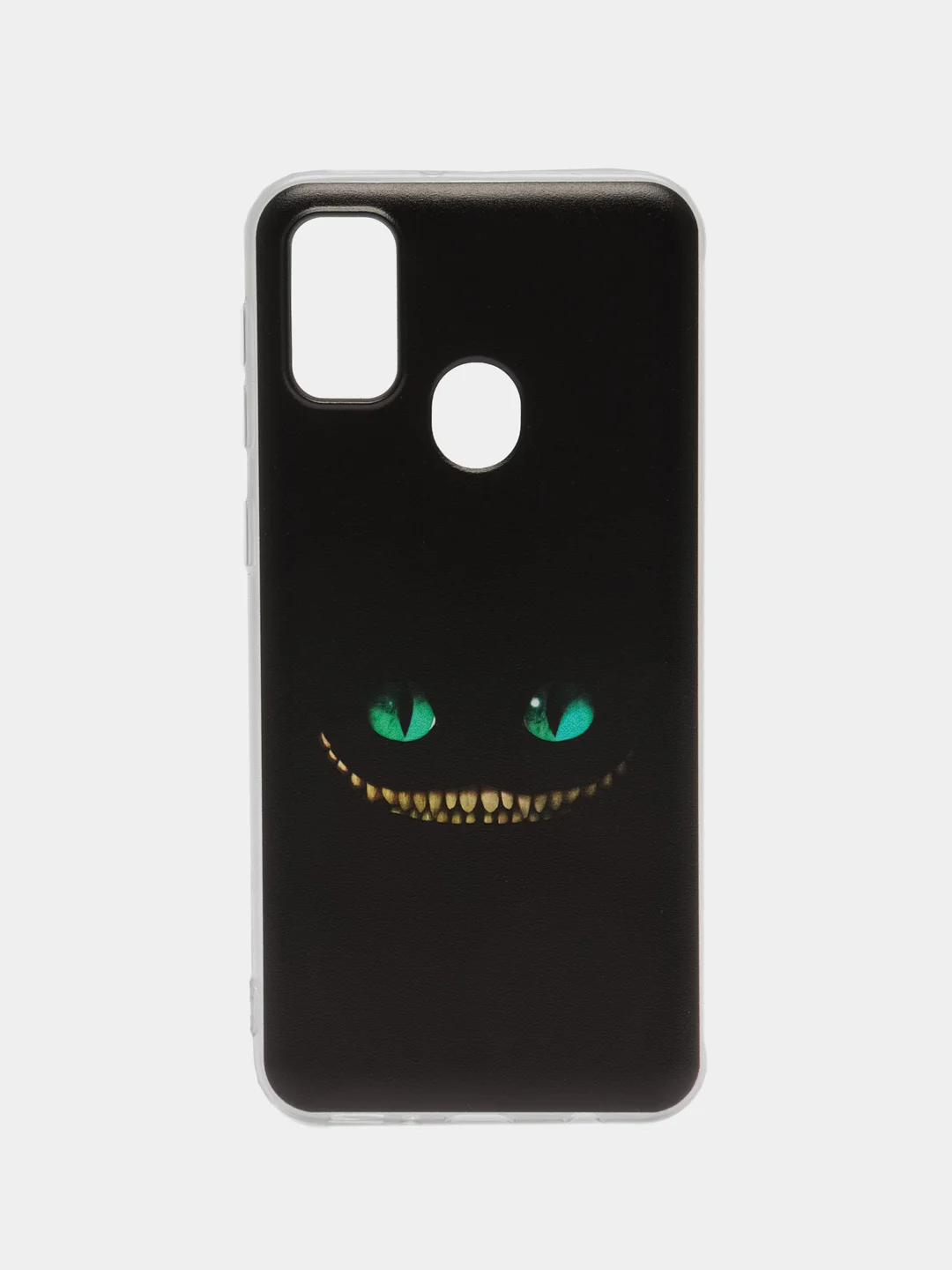 Черный силиконовый чехол на Samsung Galaxy M21/M30s / Самсунг М21/М30s с рисунком, защита камеры