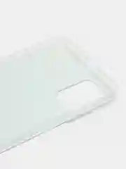 Светло-синий чехол на Samsung Galaxy A71 4G / Самсунг А71 4G прозрачный, с рисунком, защита камеры