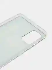 Хром чехол на Samsung Galaxy A71 4G / Самсунг А71 4G прозрачный, с рисунком, защита камеры