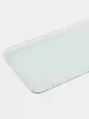 Светло-синий силиконовый чехол на Samsung Galaxy M21/M30s / Самсунг М21/М30s с рисунком, защита камеры