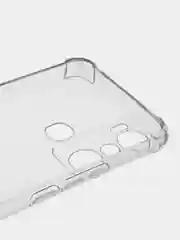Серебряный чехол Infinix HOT 20i (Хот 20 ай), прозрачный, силиконовый