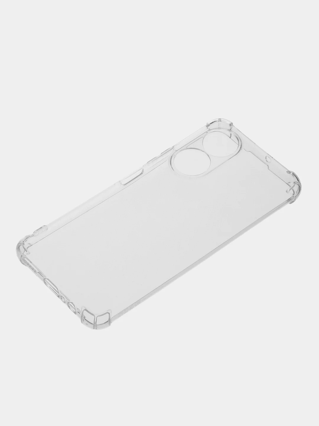 Прозрачный чехол для Honor X7 (Хонор Х7), прозрачный и черный с защитой камеры