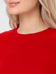 Красный костюм женский, лапша, в рубчик