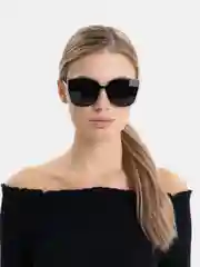 Черный очки солнцезащитные женские, квадратные